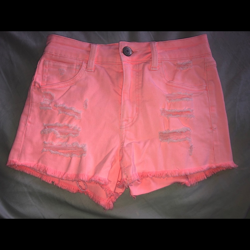 NWOT American Eagle pink ripped shorts